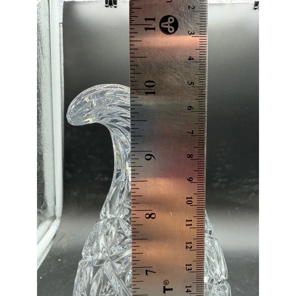 Shannon Crystal by Godinger Cornucopia Horn of Plenty 24% Lead Crystal Vase